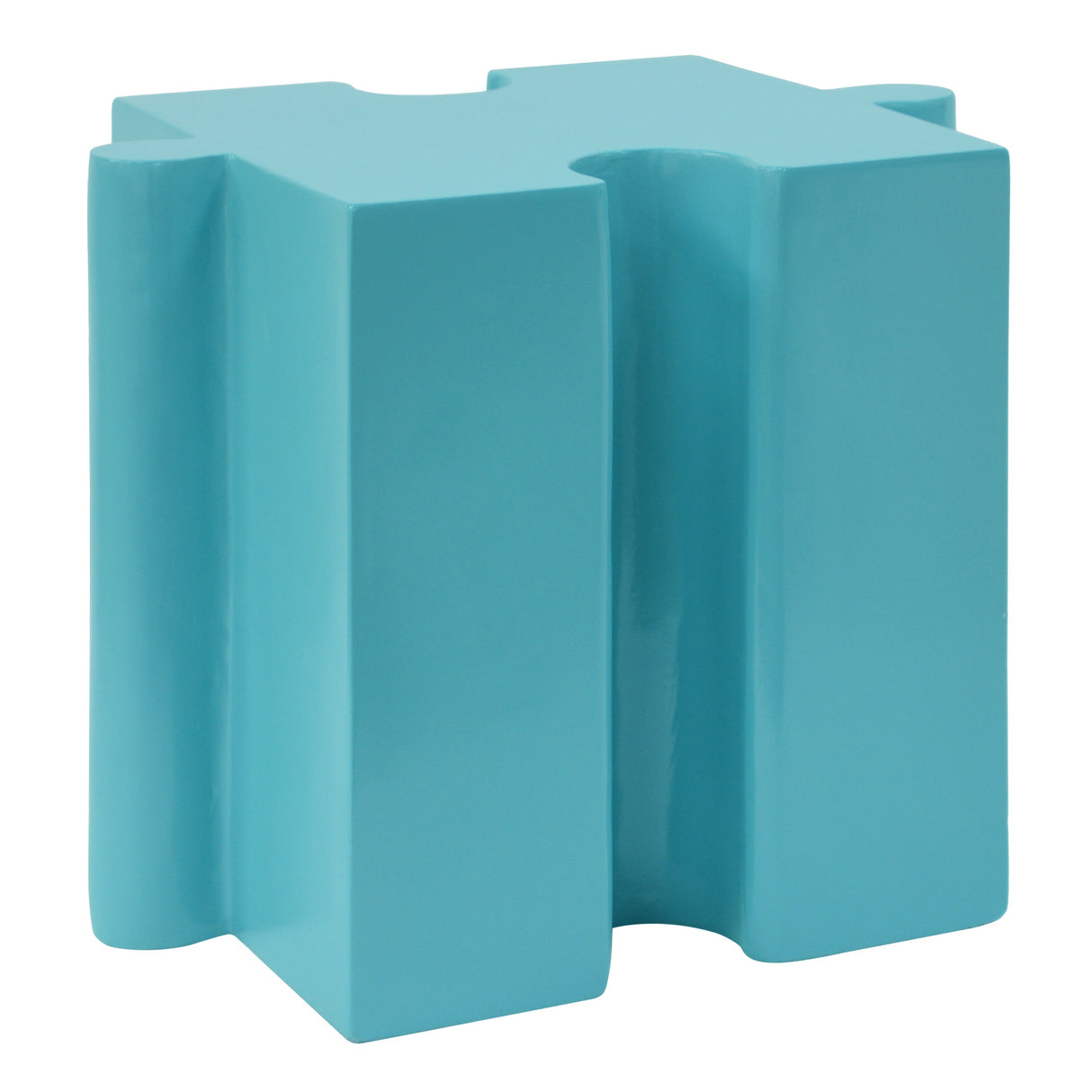 3-Piece Artistic Puzzle Table Set with Modular Interlocking Design