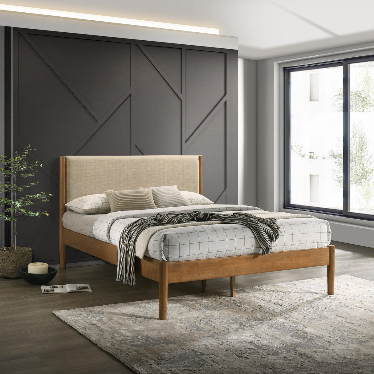 Vichy 6-Piece Rubberwood Queen Bedroom Set