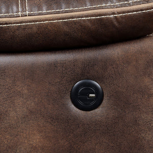 Reclining Sofa With USB Charging, Pocket Coil Seating, And Hidden Storage - Brown