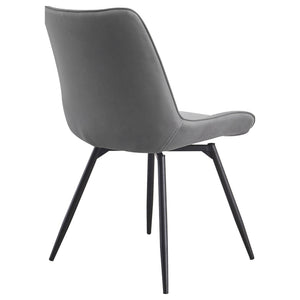 Tufted Swivel Dining Chairs (Set of 2) - Gray