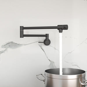 Modern Design Pot Filler Faucet Wall Mount Kitchen Sink, Folding Stretchable