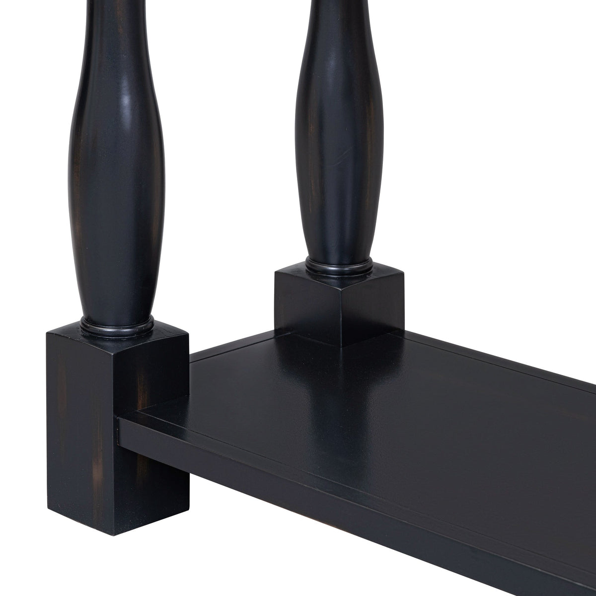 TREXM 63" Long Console Table with Drawers and Shelf