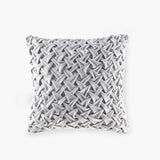 Ruched Velvet Feather Pillow