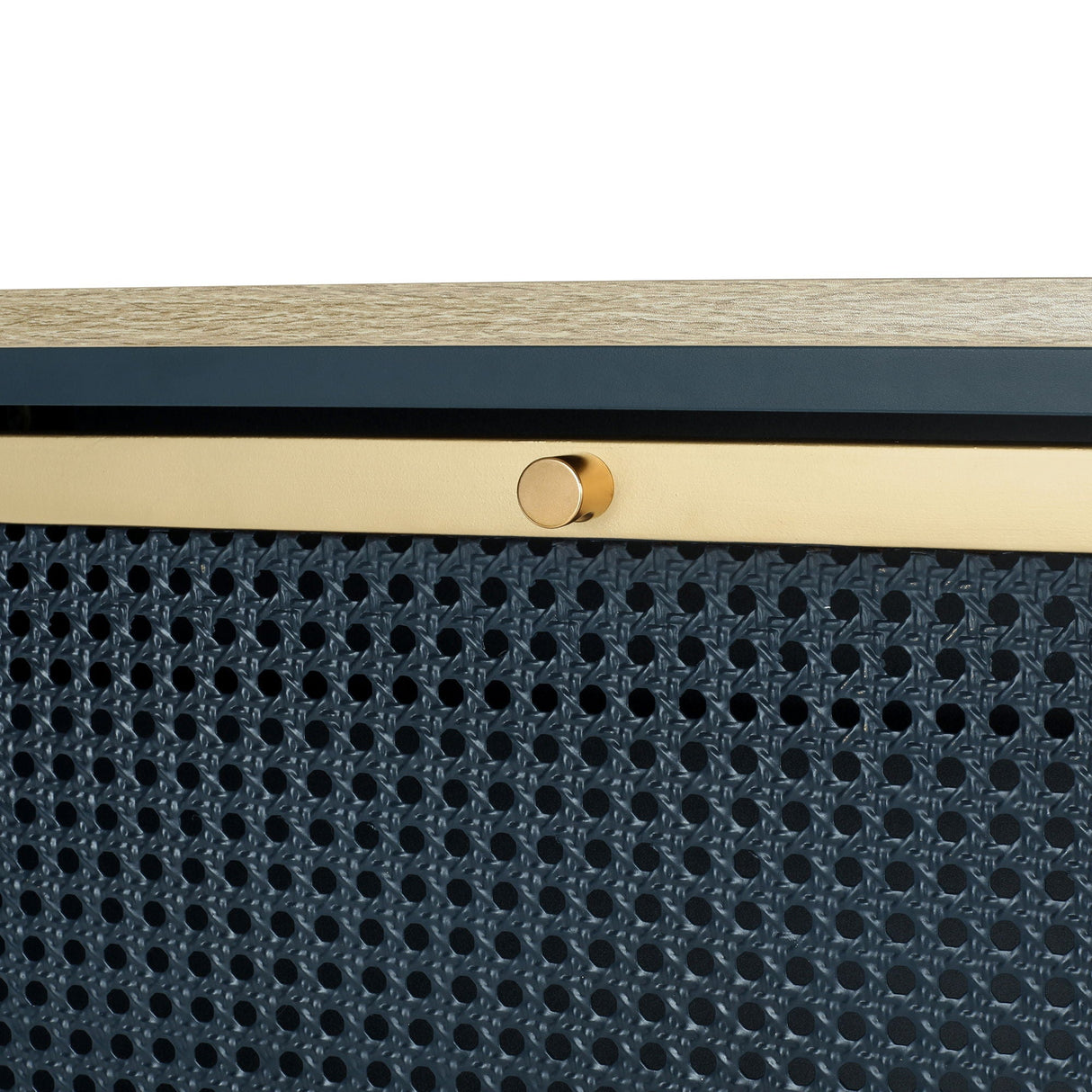 Modern Rattan 3 Door Shoe Rack Cabinet For Entryway