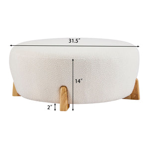 Modish Round Ottoman