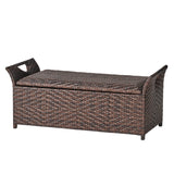 Modern Outdoor Storage Bench by christopher knight home