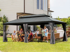14' x 20' Hardtop Gazebo Outdoor Metal Gazebo Canopy