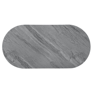 Yukino - Coffee Table - Gray High Gloss & Chrome