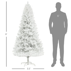 HOMCOM 6ft Tall Artificial Christmas Tree