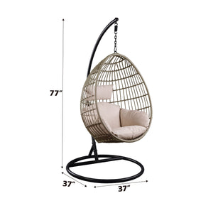 Vasant - Hanging Chair - Fabric & Wicker