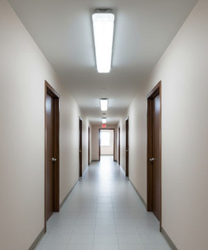 50"W Linear Vapor Tight 1-Light Integrated LED Light LightStrip Light Fixture by RP Lighting