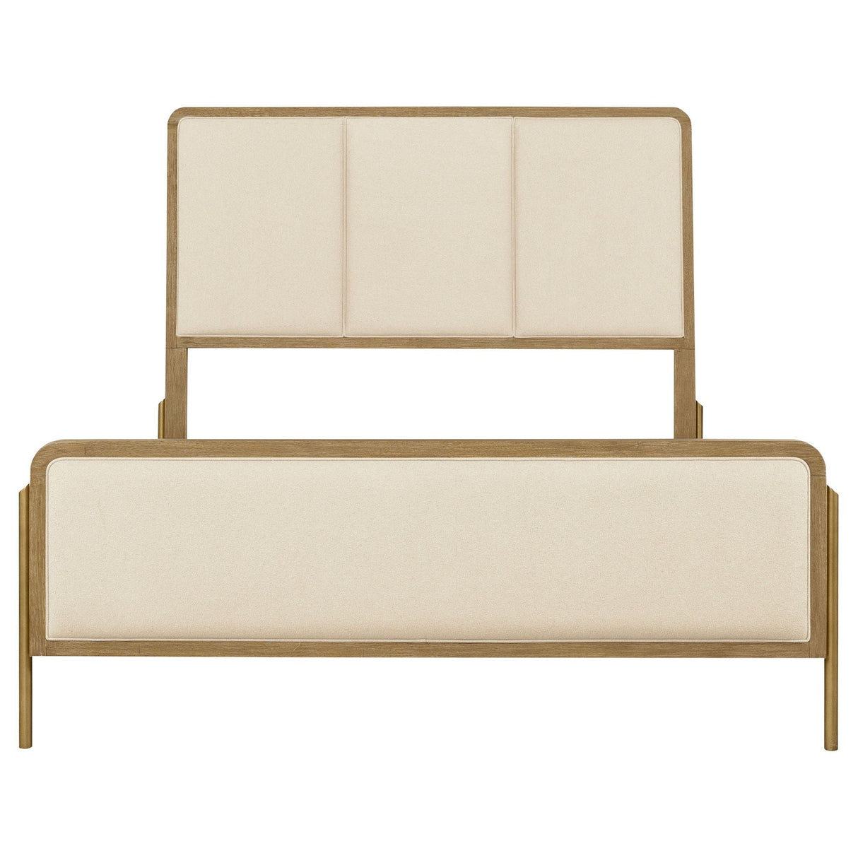 Arini 56-inch Eastern King Panel Bed Cream and Sand Wash