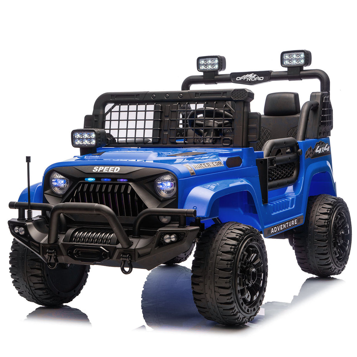 24V Two-Seater Kids Ride-On Electric Truck with Parental Control