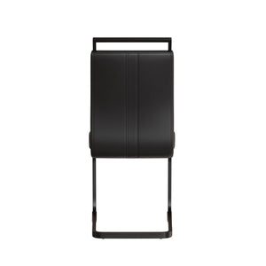 Modern Dining Chairs With High Back Upholstered Design Metal Legs