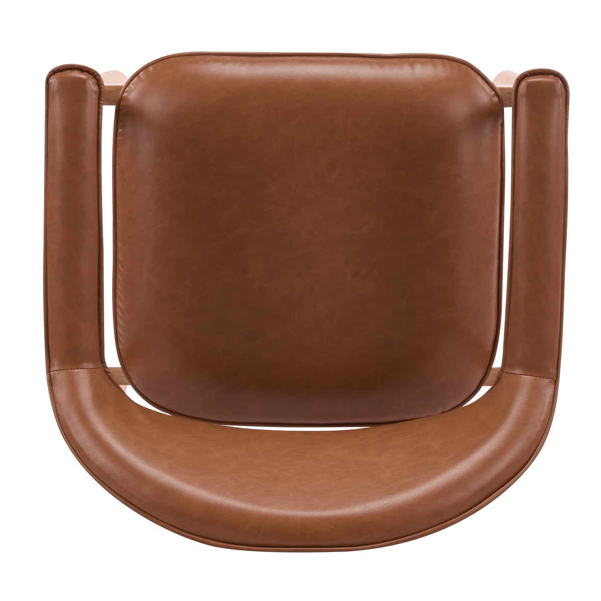 Modern Upholstered Dining Chairs with Curved Back