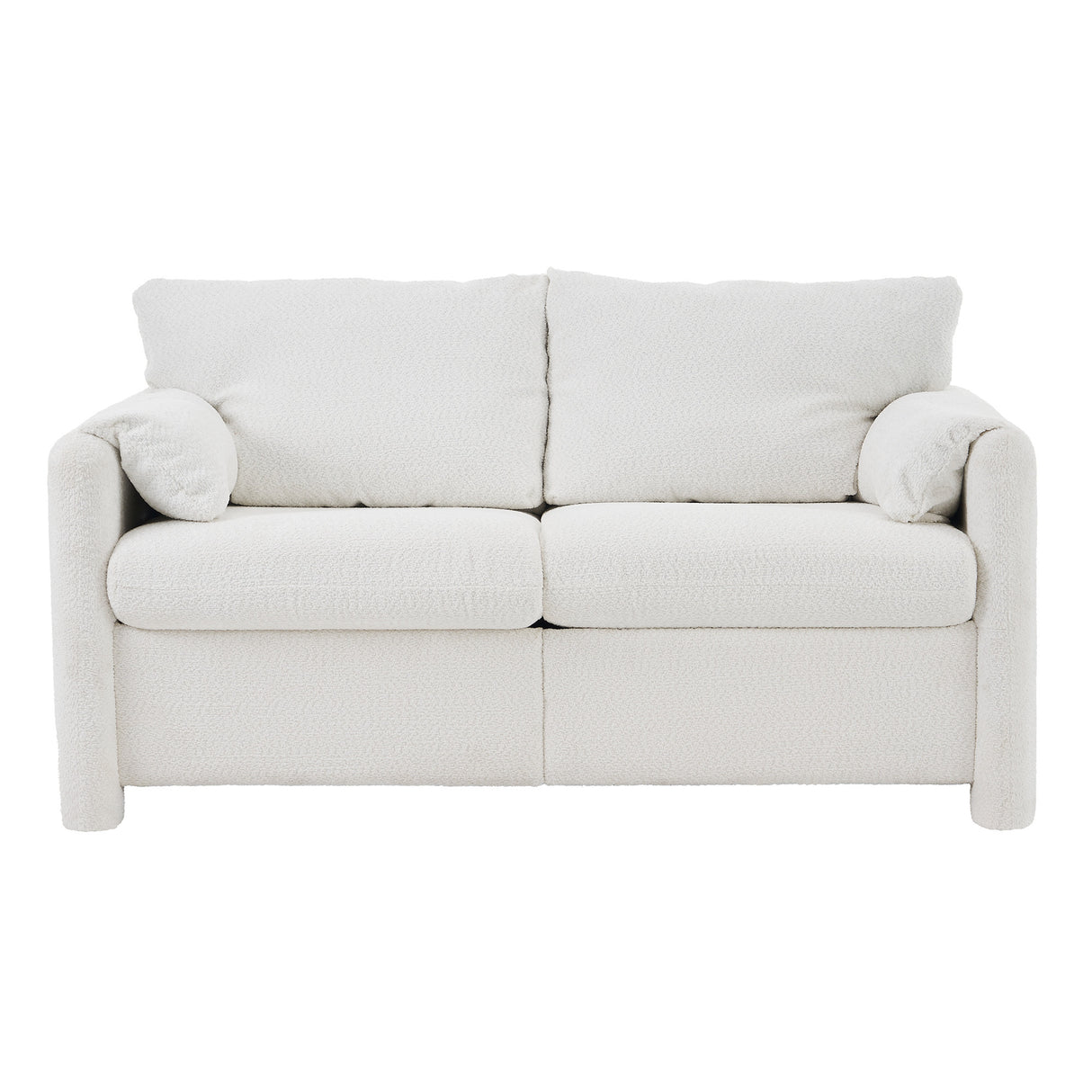 Modern-Loveseat-Sofa-2-Seater-Plush-Chenille-Fabric,-Ivory-White-Sofas-&-Sectionals