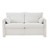 Modern-Loveseat-Sofa-2-Seater-Plush-Chenille-Fabric,-Ivory-White-Sofas-&-Sectionals