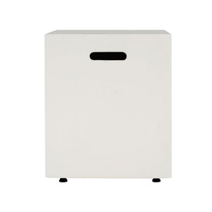 Modern Tank Holder Side Table With Smooth Concrete Surface