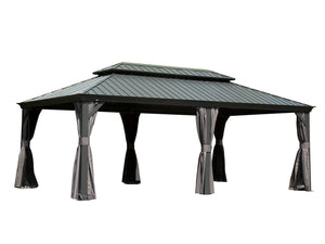 14' x 20' Hardtop Gazebo Outdoor Metal Gazebo Canopy