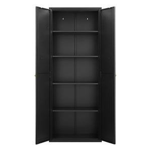 Adjustable 2 Door Storage Cabinet With Adjustable Shelves