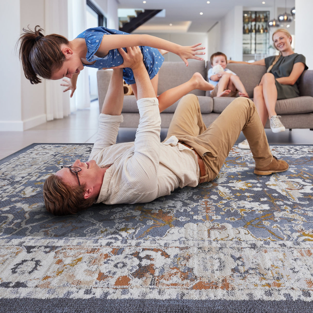 NAAR PAYAS Traditional Non-Shedding and Stain Resistant Area Rug