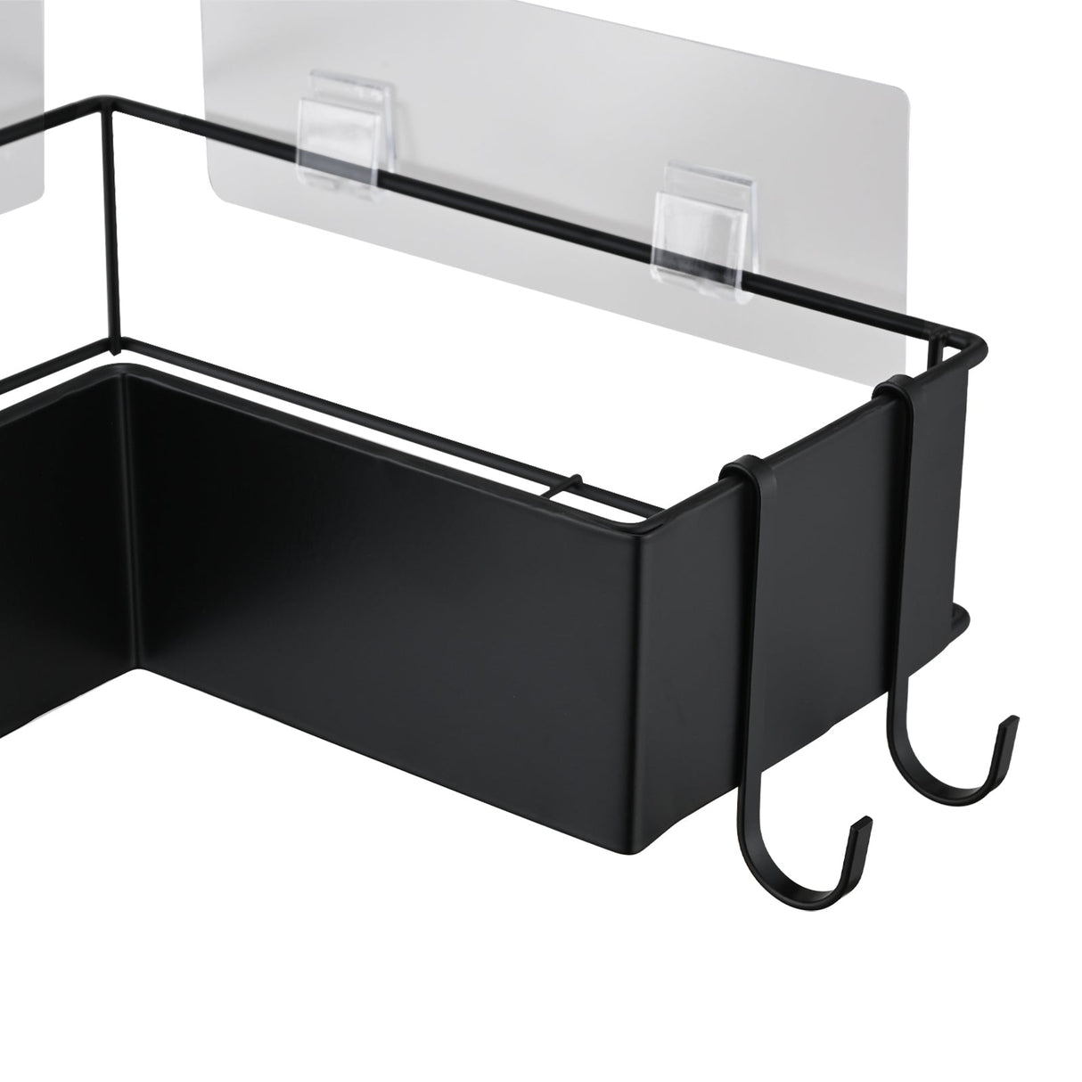 2-Pack Drill-Free Adhesive Corner Shower Caddy Organizer