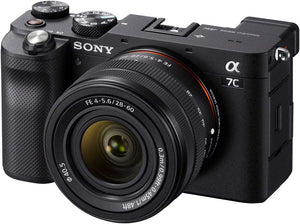 Certified Refurbished - Sony Alpha 7C Full-frame Compact Mirrorless Camera Kit -ILCE7CL/B, Black