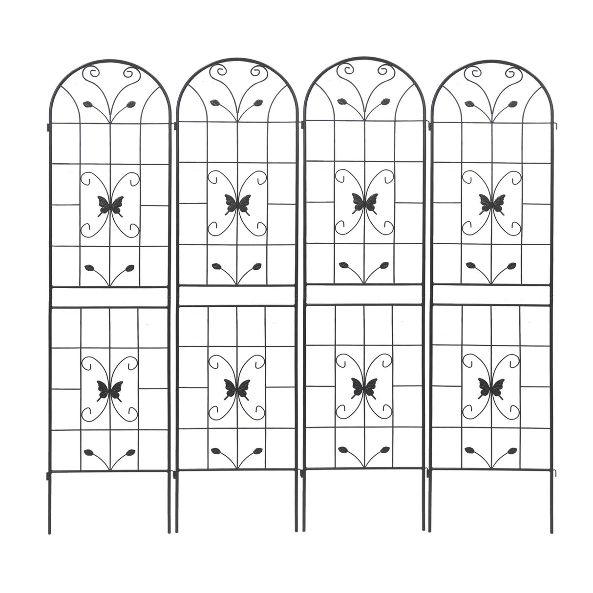 Garden Metal Trellis Rustproof Trellis For Climbing Plants Outdoor Flower Support