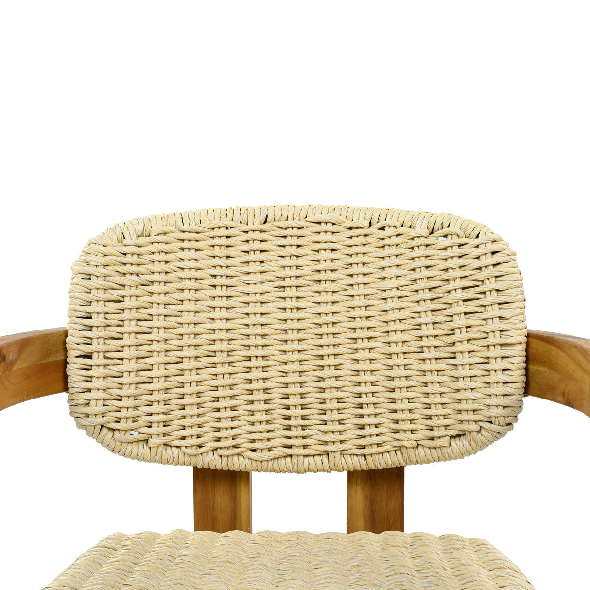 Outdoor Woven Rattan Chair Set - Two Accent Chairs
