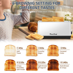 4-Slice Extra Wide Long Slot Toaster