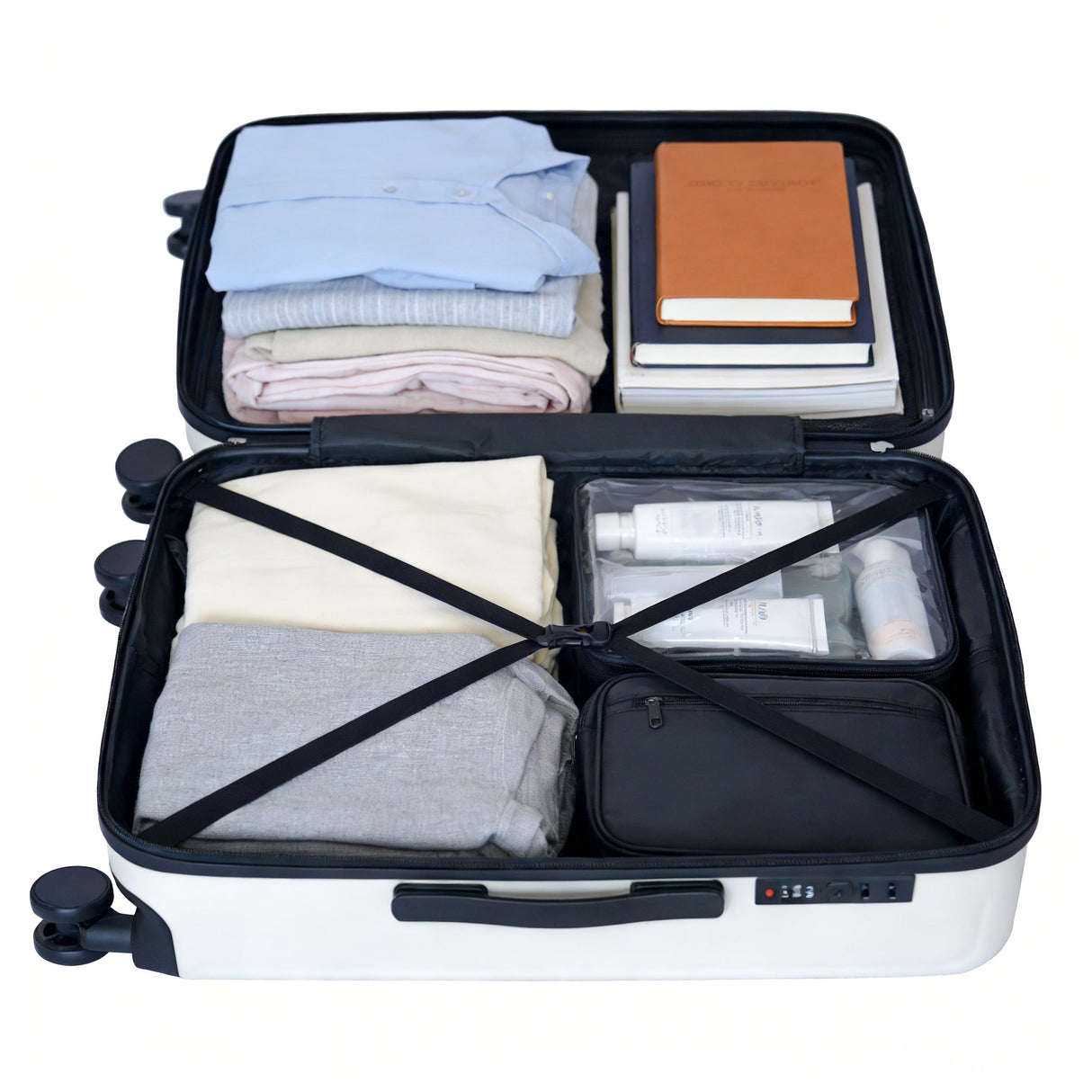3 Piece Hard Shell Lightweight Carry On Suitcase Set