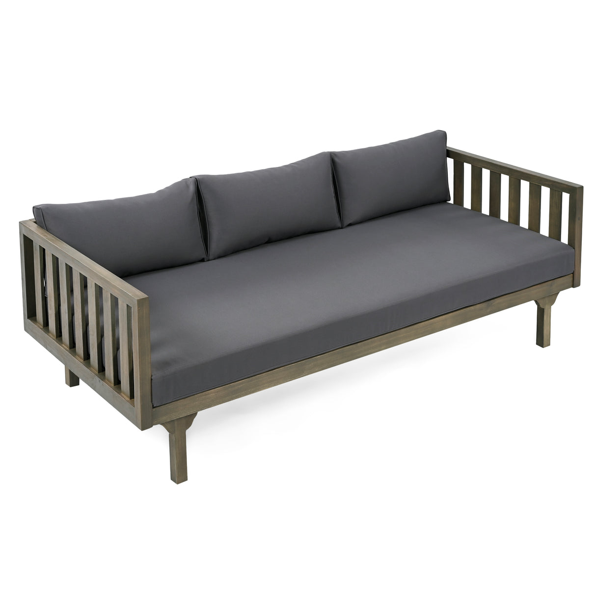 Claremont 3-seater day bed, dark grey