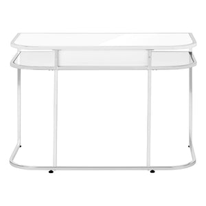 Computer Desk For Home Office, Laptop, Storage Drawers, Contemporary And Modern - White
