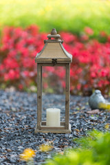 Wooden Candle Lantern Decorative, Hurricane Lantern Holder