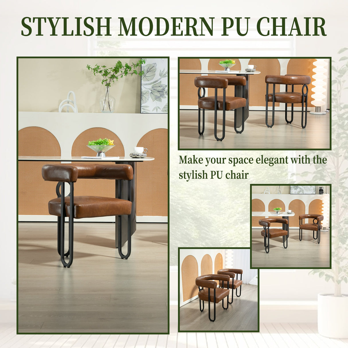 House hold contemporary designed upholstered accent/dining chair/barrel side chairs set of 2
