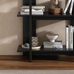4-Tier Wooden Open Bookcase