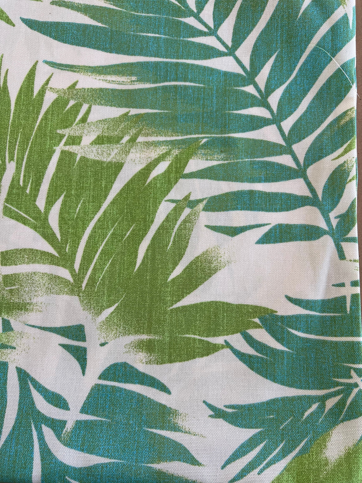 2 Pack Water-Repellent Outdoor Pillow Covers - Tropical Palm Aqua