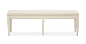 Newport - Bench With Upholstered Seat - Alabaster