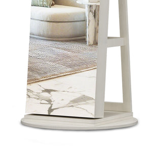 Swivel Jewelry Cabinet With Full Length Mirror