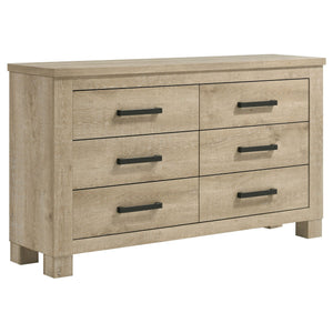 Oakglen 4-piece Eastern King Bedroom Set Weathered Oak