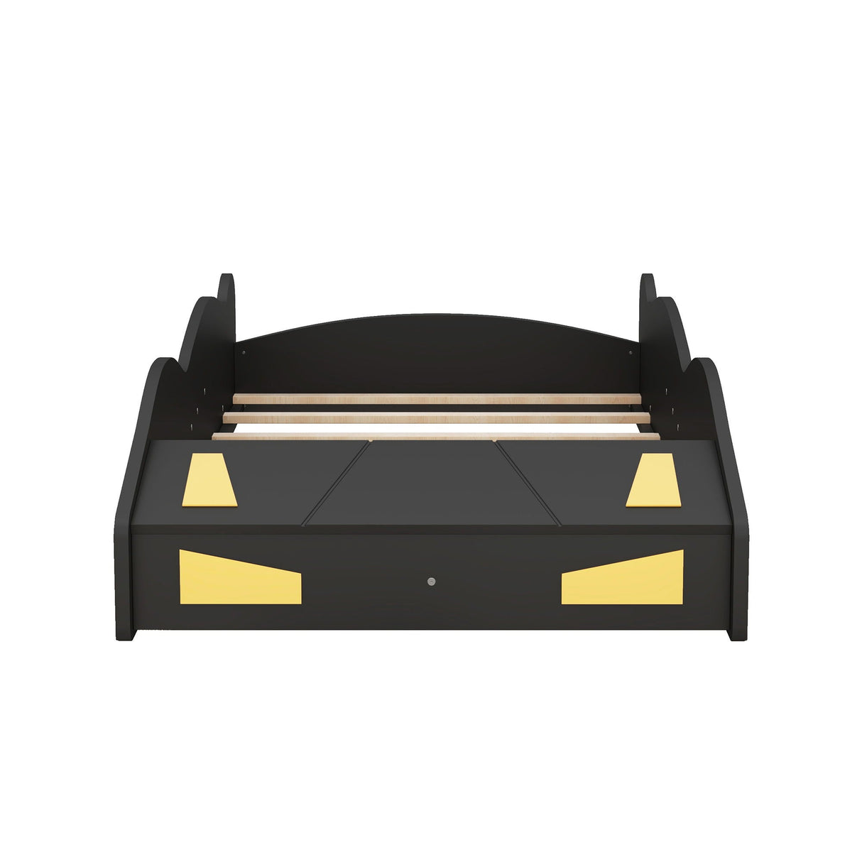Race Car Shaped Platform Bed With Wheels And Storage