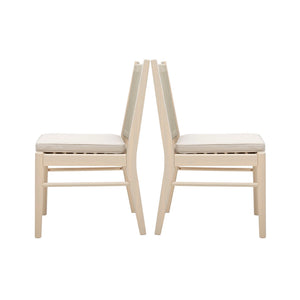 Cordoba - Dining Chair (Set of 2) Comfortable Armless Chairs - Beige