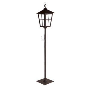 Metal Lantern Post with Wreath Holder 43.25"H