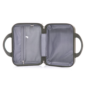 4 Piece Set Spinner Wheel Luggage with Cosmetic Case in Green