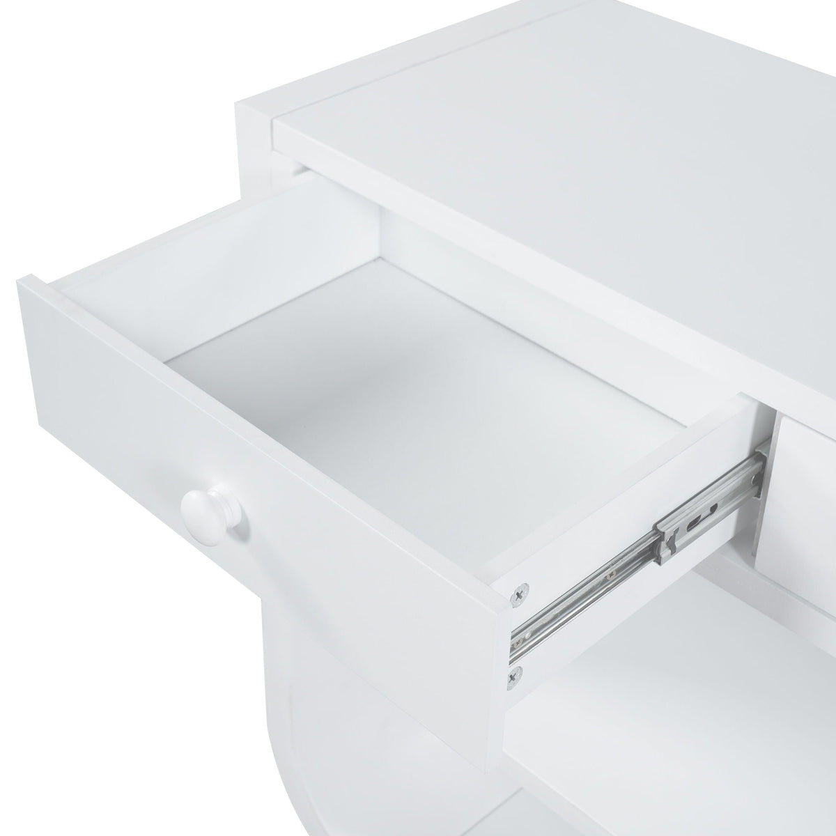 Console Table With 3 Soft Close Drawers & 2 Open Shelves
