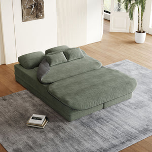 2 In 1 Foldable Sofa Bed With Multi Functional Blanket