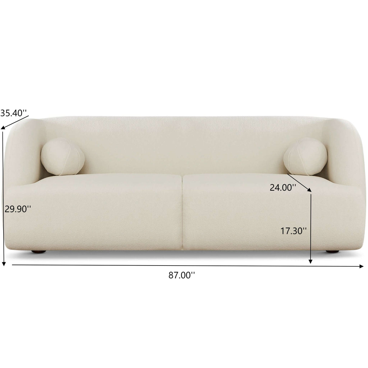 Anna - French Boucle Sofa
