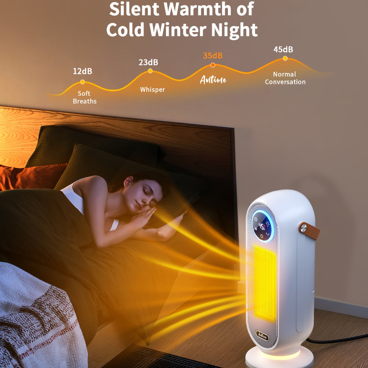 1500W Portable Space Heater with Remote Control