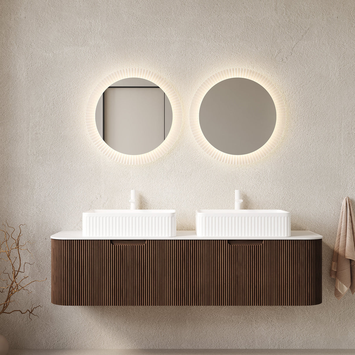 Dina 60" Bathroom Vanity with Sinks