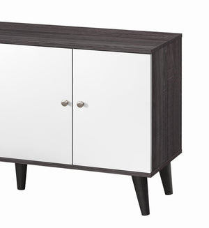 Amidon - TV Stand, With 2 Storage Shelves And 1 Cabinet
